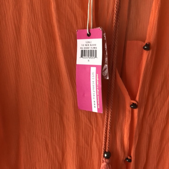 NWT 100% silk Plenty by Tracey Reese Blouse. - Picture 11 of 14